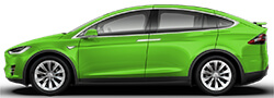 Tesla Model X Apple Green