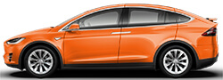 Tesla Model X Autumn Orange