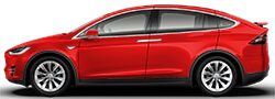 Tesla Model X Hotrod Red