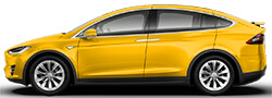 Tesla Model X Royal Yellow