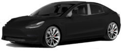Tesla Model 3 in het zwart