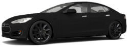 Tesla model S in het zwart