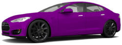 Tesla model S pruimgekleurd